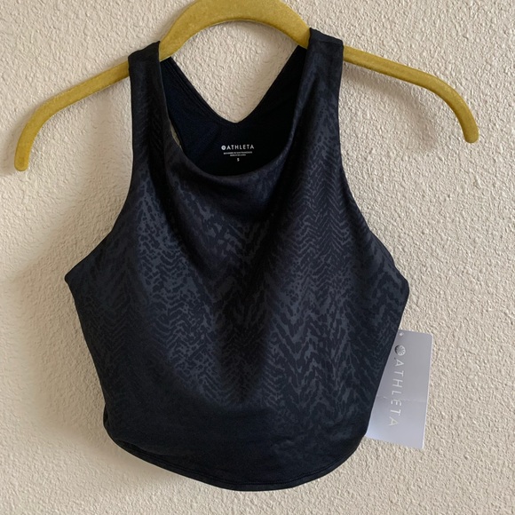 Athleta Other - Athleta Black High Neck Sport Bra (S) NWT🌴